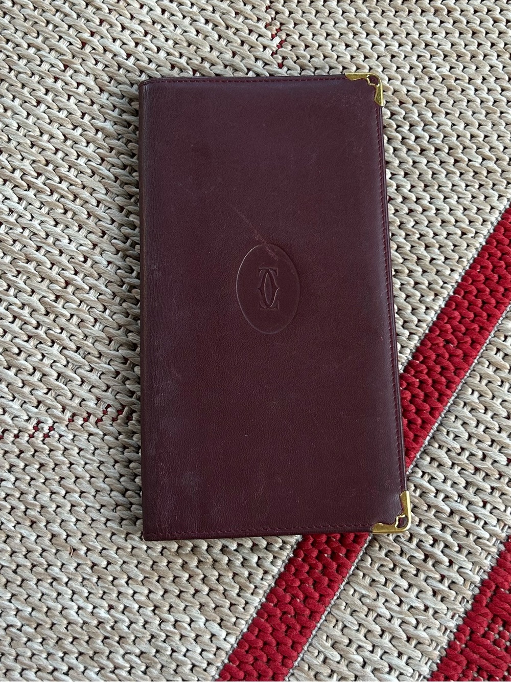 CARTIER Pre-Loved Luxury Leather Passport, Wallet, or Card Holder - Unisex
